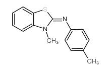 3-甲基-2-对甲苯脒苯并噻唑烷结构式
