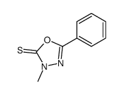 3-methyl-5-phenyl-1,3,4-oxadiazole-2-thione结构式