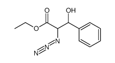 ethyl 2-azido-3-hydroxy-3-phenylpropanoate结构式