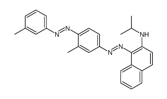 N-(isopropyl)-1-[[3-methyl-4-[(3-methylphenyl)azo]phenyl]azo]naphthalen-2-amine Structure