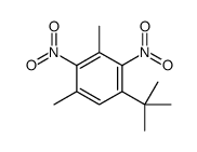 1-(1,1-dimethylethyl)-3,5-dimethyl-2,4-dinitrobenzene结构式