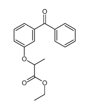 ethyl 2-(3-benzoylphenoxy)propanoate Structure