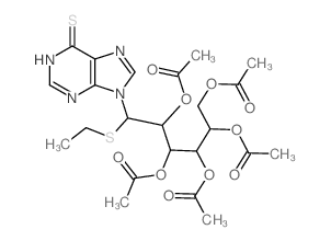 [3,4,5,6-tetraacetyloxy-1-ethylsulfanyl-1-(6-sulfanylidene-3H-purin-9-yl)hexan-2-yl] acetate picture