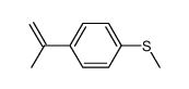 methyl(4-(prop-1-en-2-yl)phenyl)sulfane Structure