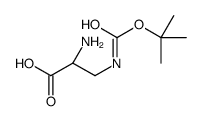 3-[[叔丁氧羰基]氨基]-L-丙氨酸结构式