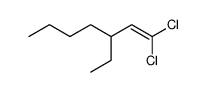 1,1-dichloro-3-ethyl-1-heptene结构式