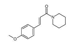 3-(4-methoxyphenyl)-1-piperidin-1-ylprop-2-en-1-one结构式