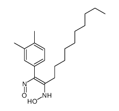 N-[1-(3,4-dimethylphenyl)-1-nitrosododec-1-en-2-yl]hydroxylamine结构式
