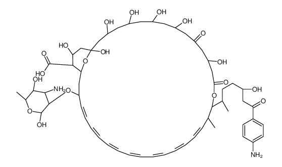 Candicidin D, 40-demethyl-3,7-dideoxo-3,7-dihydroxy-5-oxo-, cyclic 15,19-hemiacetal结构式