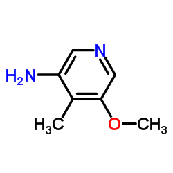5-甲氧基-4-甲基吡啶-3-胺结构式