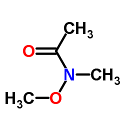 N-甲氧基-N-甲基乙酰胺结构式