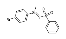 N-(phenylsulfonyl)-Se-methyl-Se-(p-bromophenyl)selenimide结构式