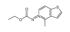 (ethoxycarbonyl)(4-methylthieno[3,2-c]pyridin-5-ium-5-yl)amide结构式