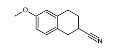 2-cyano-6-methoxy-1,2,3,4-tetrahydronaphthalene结构式
