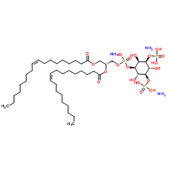 1,2-dioleoyl-sn-glycero-3-phospho-(1'-Myo-inositol-3',5'-bisphosphate) (amMonium salt) Structure