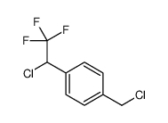 1-(chloromethyl)-4-(1-chloro-2,2,2-trifluoroethyl)benzene Structure