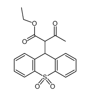 Ethyl α-Acetyl-9H-thioxanthene-9-acetate 10,10-Dioxide Structure