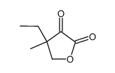 4-Ethyl-4-methyl-tetrahydrofuran-2,3-dion结构式