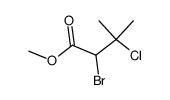 2-bromo-3-chloro-3-methyl-butenoate Structure