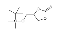 4-[[tert-butyl(dimethyl)silyl]oxymethyl]-1,3-dioxolane-2-thione结构式