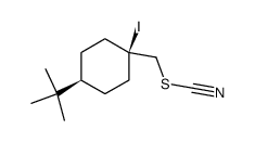 r-1-iodo-c-4-t-butyl-1-thiocyanatomethylcyclohexane Structure