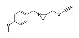 [1-[(4-methoxyphenyl)methyl]aziridin-2-yl]methyl thiocyanate Structure
