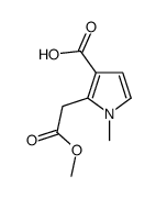methyl 3-carboxy-1-methyl-1H-pyrrole-2-acetate结构式