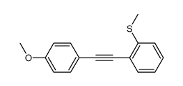 2-((4-methoxyphenyl)ethynyl)thioanisole Structure