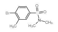 4-溴-N,N,3-三甲基苯磺酰胺结构式