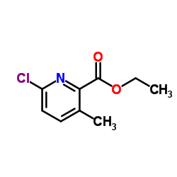 6-氯-3-甲基吡啶甲酸乙酯结构式