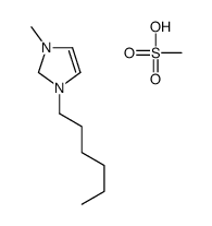 1-己基-3-甲基咪唑甲磺酸盐结构式