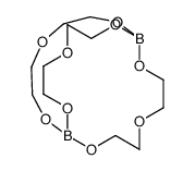 2,5,8,10,13,16,17,20,23-nonaoxa-1,9-diborabicyclo[7.7.7]tricosane Structure
