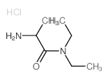 2-氨基-N,N-二乙基丙酰胺盐酸盐结构式
