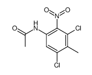 acetic acid-(3,5-dichloro-2-nitro-4-methyl-anilide) Structure