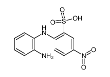 2-(2-amino-anilino)-5-nitro-benzenesulfonic acid结构式