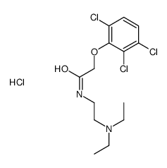 diethyl-[2-[[2-(2,3,6-trichlorophenoxy)acetyl]amino]ethyl]azanium,chloride结构式