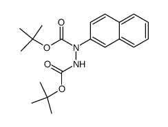 di-tert-butyl 1-(naphthalene-2-yl)hydrazine-1,2-dicarboxylate Structure
