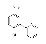 4-氯-3-(吡啶-2-基)苯胺结构式