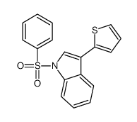 1-(benzenesulfonyl)-3-thiophen-2-ylindole Structure