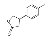 (+)-(S)-3-(4-methylphenyl)butyro-1,4-lactone Structure