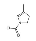 1H-Pyrazole-1-carbonyl chloride, 4,5-dihydro-3-methyl- (9CI) Structure