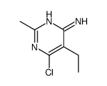 PYRIMIDINE, 4-AMINO-6-CHLORO-5-ETHYL-2-METHYL-结构式