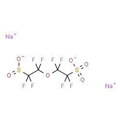 1,1,2,2-TETRAFLUORO-2-(1,1,2,2-TETRAFLUORO-2-SULFINOETHOXY)-ETHANESULFONIC ACID DISODIUM SALT Structure