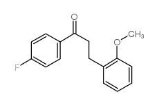 4'-FLUORO-3-(2-METHOXYPHENYL)PROPIOPHENONE结构式