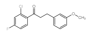 2'-CHLORO-4'-FLUORO-3-(3-METHOXYPHENYL)PROPIOPHENONE结构式