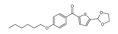 5-(1,3-DIOXOLAN-2-YL)-2-(4-HEXYLOXYBENZOYL)THIOPHENE Structure
