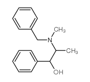 2-[benzyl(methyl)amino]-1-phenylpropan-1-ol Structure