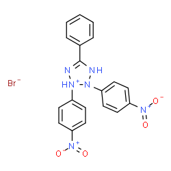 2,3-di-(4-nitrophenyl)-5-phenyl-2H-tetrazolium结构式