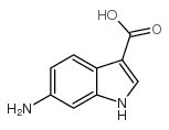 6-氨基-1H-吲哚-3-羧酸结构式
