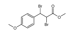 Benzenepropanoic acid, α,β-dibromo-4-methoxy-, methyl ester结构式